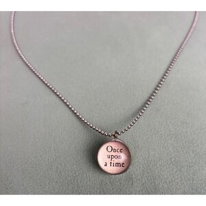 Once Upon A Time Happily Ever After Double Sided Pendant Chain Necklace P219